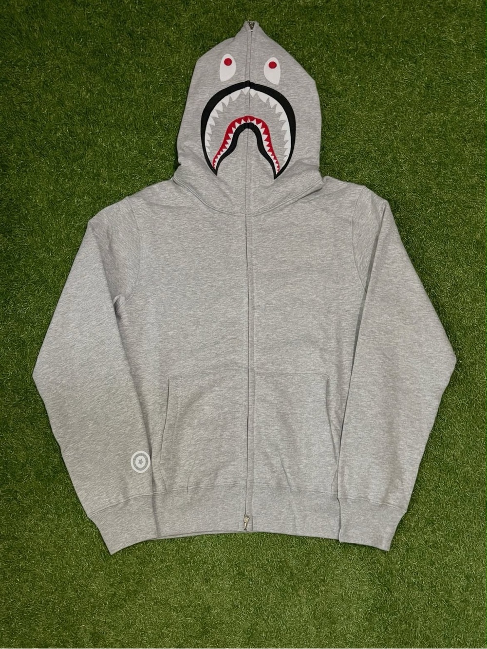Solid Grey Bape Zip Up